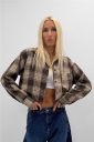 camicia crop flanellata sarah